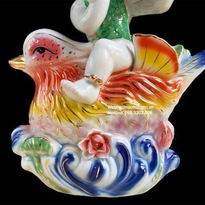 BỘ TƯỢNG TIÊN ĐỒNG NGỌC NỮ VÁC TRÁI ĐÀO VÀ GẬY NHƯ Ý